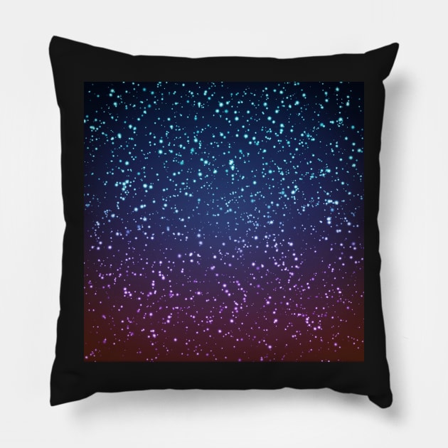 Subtle Blue Starscape Pillow by MOULE