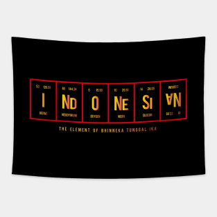 Indonesian - Periodic Table of Elements. Tapestry