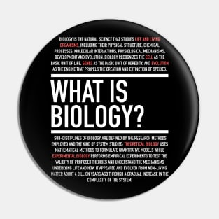 Biology Defined - Biology Teacher Pin