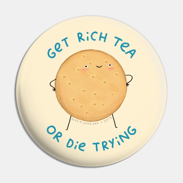 Rich Tea Pin by Sophie Corrigan