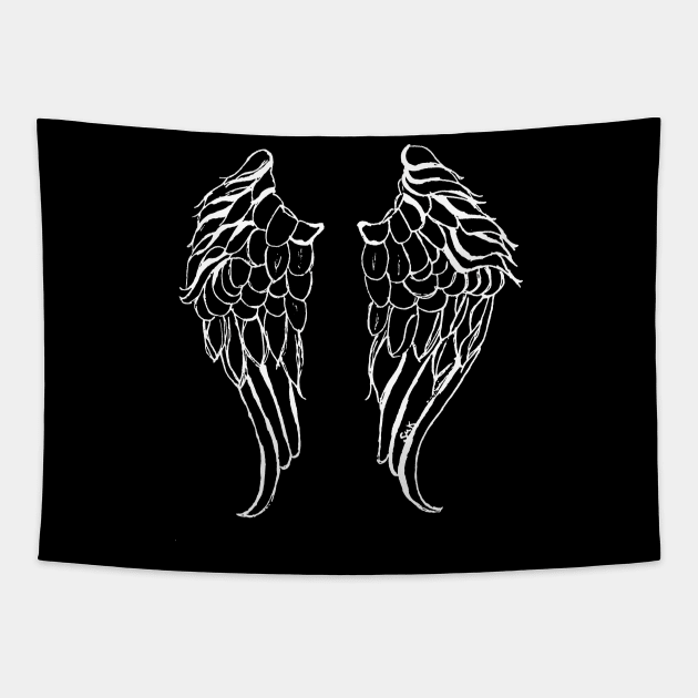 Angel Wings II Tapestry by Suzanne_Kurilla