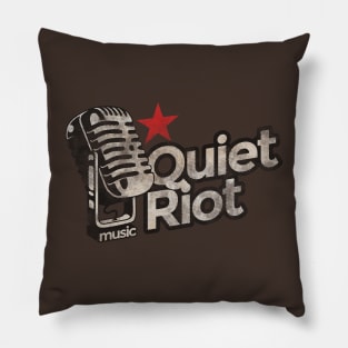 Quiet Riot Vintage Pillow