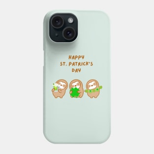 Happy St. Patrick’s Day Sloths Phone Case