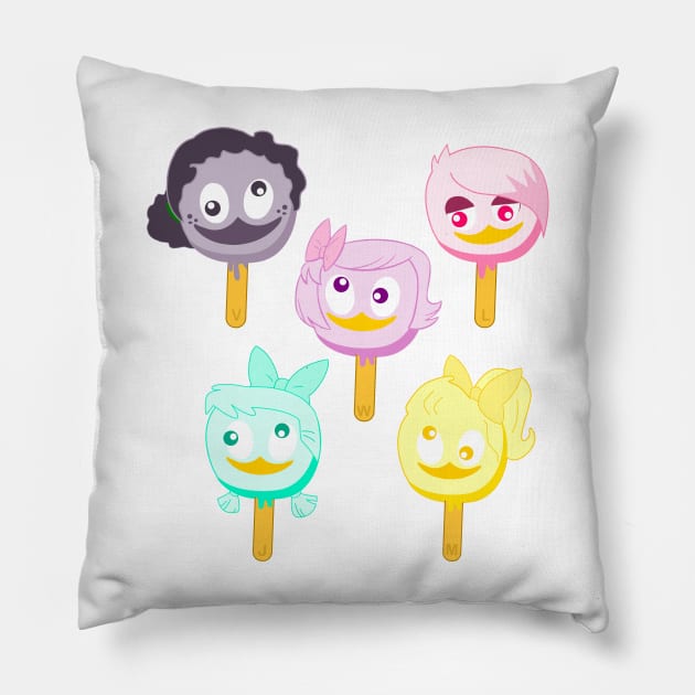 Ducktales Girls ice cream Pillow by CoreyUnlimited