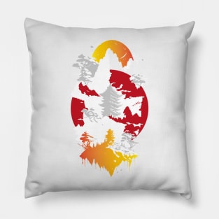 Japanese Motif Artwork Pillow