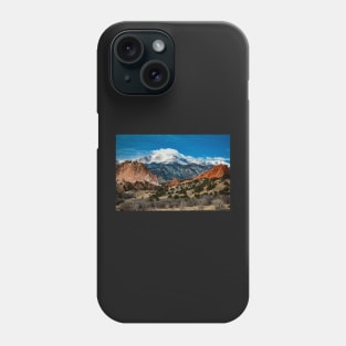 Colorado on my mind!  Pike's Peak View from the Garden of the Gods Phone Case
