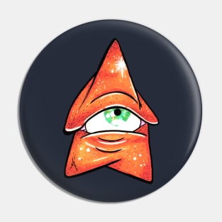 The Orange Cosmic Mushroom Pin