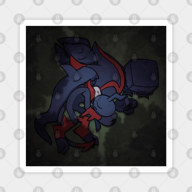 Eclipse Sleeps Magnet by Firestorm Fox