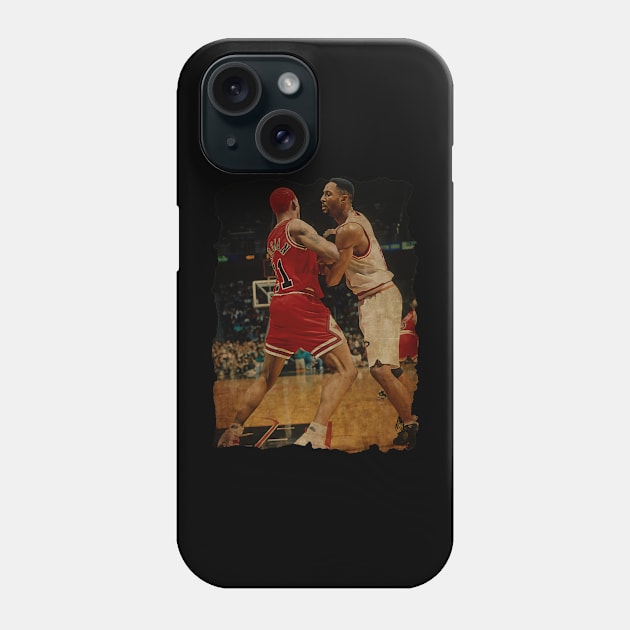 Dennis Rodman vs Alonzo Mourning Vintage Phone Case by CAH BLUSUKAN