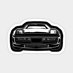 White C4 Corvette Sketch Art Magnet