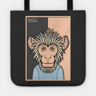 Barbary Macaque Monkey Tote