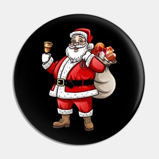 Santa Basketball Pin