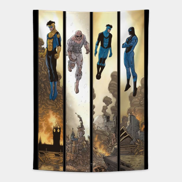 invincible comic strip Tapestry by super villain