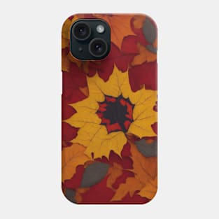 A kaleidoscope of vibrant autumn leaves Phone Case