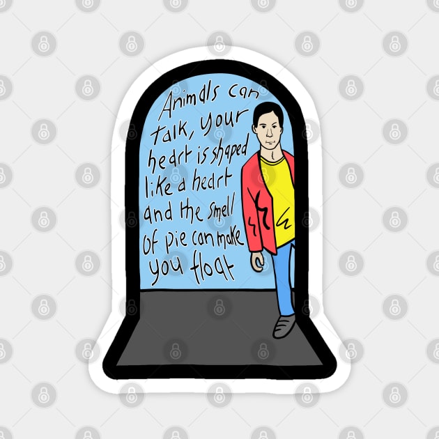 Cartoon Abed Nadir Magnet by Jamie Collins