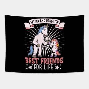 Friends for life - father and daughter Tapestry