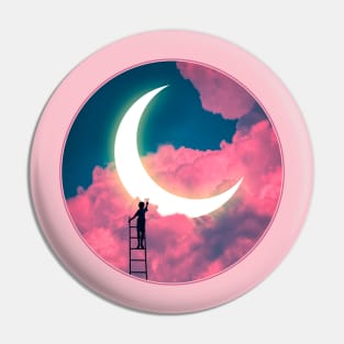 Painting In The Moonlight Pin