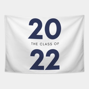 Class Of 2022 Graduate. Simple Typography Navy Graduation 2022 Design. Tapestry