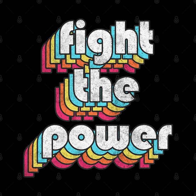 Fight The Power - Black Power Retro Design by DankFutura