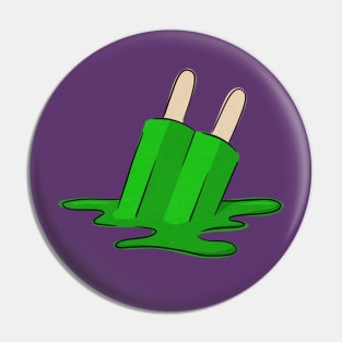 Melted Green Popsicle Pin