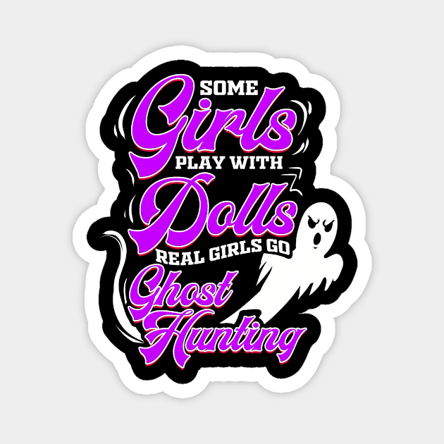 Ghost Hunting Girls Ghost Hunter Paranormal Investigator Magnet by ChrisselDesigns
