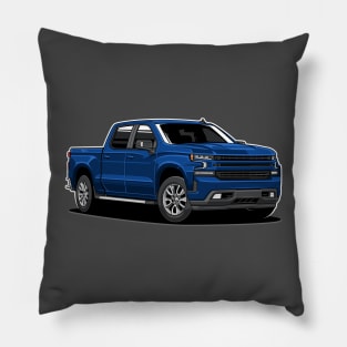 Silverado Truck 1500 (Blue) Pillow