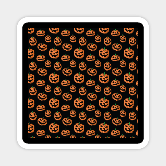 Oooh Spooky Pumpkins! Magnet by ryandraws_stuff