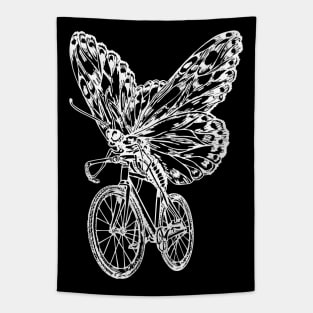 SEEMBO Butterfly Cycling Bicycle Cyclist Bicycling Fun Bike Tapestry