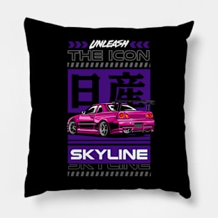 R34 Skyline GTR JDM Car Pillow