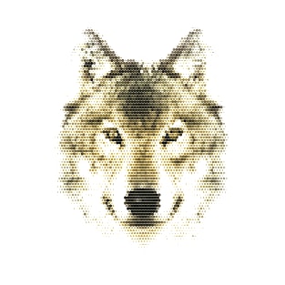 Geometric Animal Wolf T-Shirt