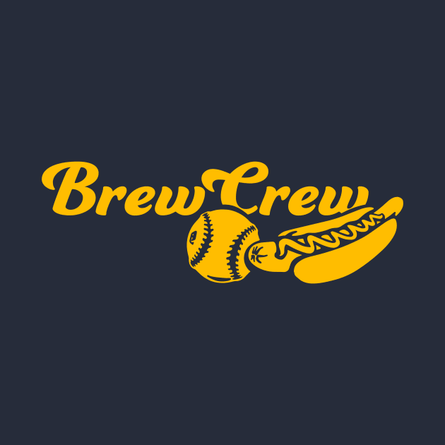 Brew Crew Ball and Dog by Throwzack