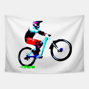 mtb downhill bike bmx Tapestry