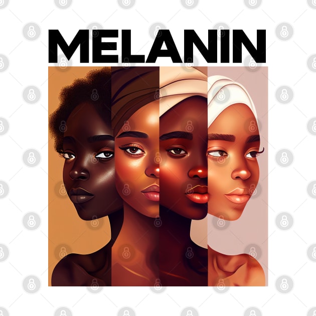 Melanin Shades Women Afrocentric Black Pride by Merchweaver