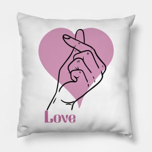 Love hand sign Pillow