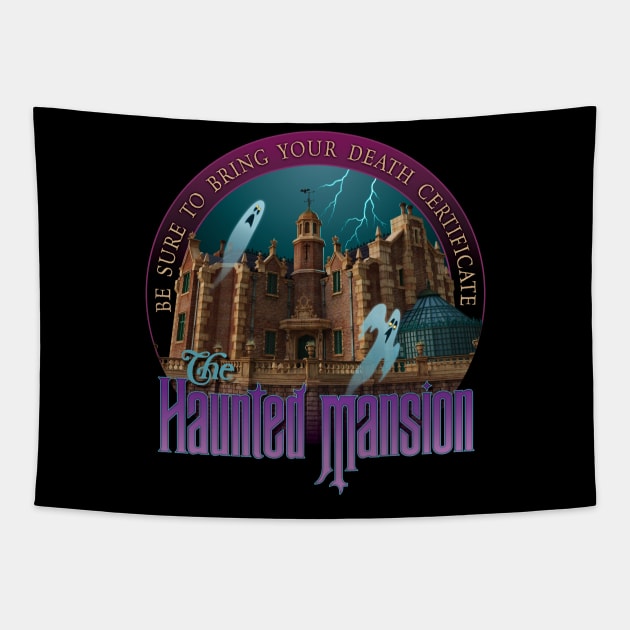 Haunted Mansion Tapestry by Rosado