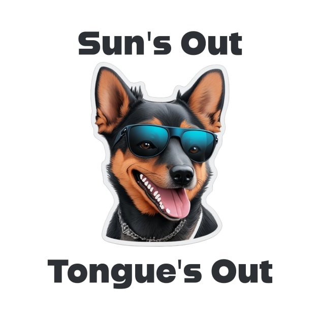 Sun's Out Tongue's Out - Lancashire Heeler by Thompson Prints