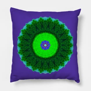 Evergreen Circle Design Pillow