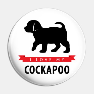 I Love My Cockapoo Pin