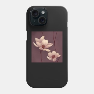 Magnolia Blossom Chiyogami Pattern Phone Case