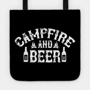 Campfire And Beer Camping Tote