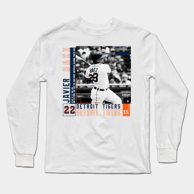 Rinkha Javier Baez Baseball Edit Tapestries Tigers Long Sleeve T-Shirt