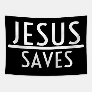 Jesus Saves Religious Christian Tapestry