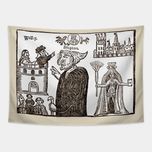 Mother Shipton Woodcut Tapestry