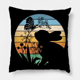 Rabbit silhouette Pillow