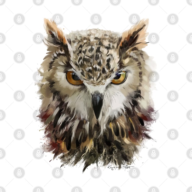Owl Head Isolated by Pixel Poetry