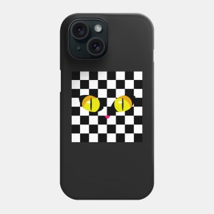 Cat Eyes with Chess Board Phone Case