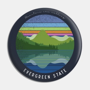 Evergreen state Pin