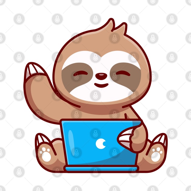 Tech-Savvy Sloth by AdoreedArtist