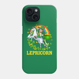 Lepricorn Leprechaun Unicorn T shirt St Patricks Day Girls Phone Case