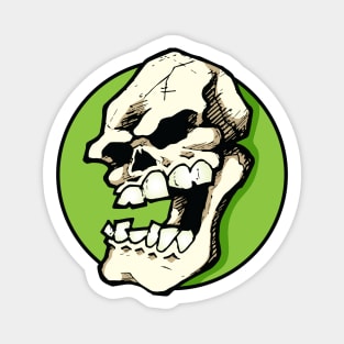 Grumpy Skull Magnet